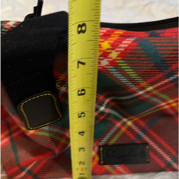 DOONEY AND BURKE RED PLAID BAG. - Picture 2 of 13